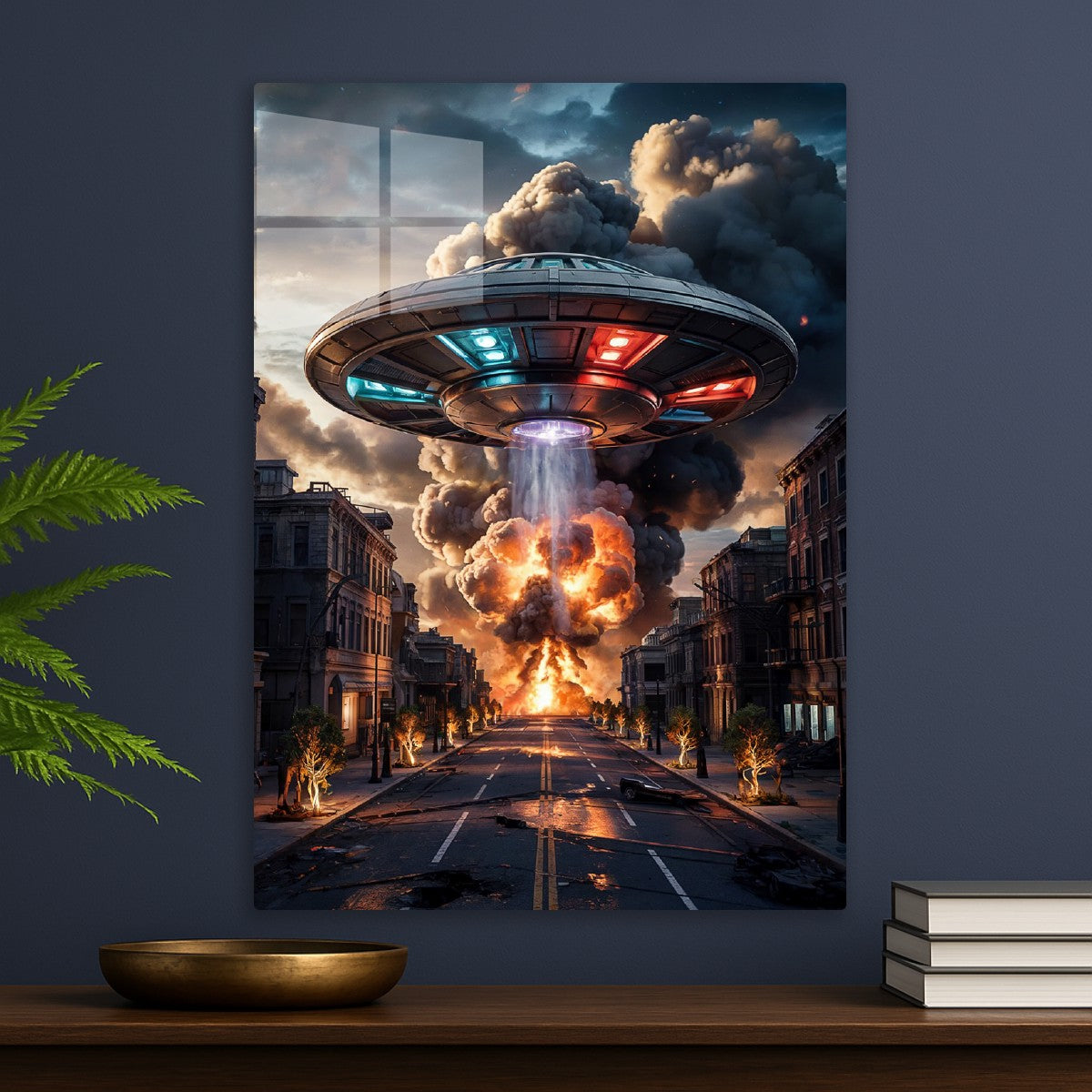 Surreal Apocalyptic City UFO