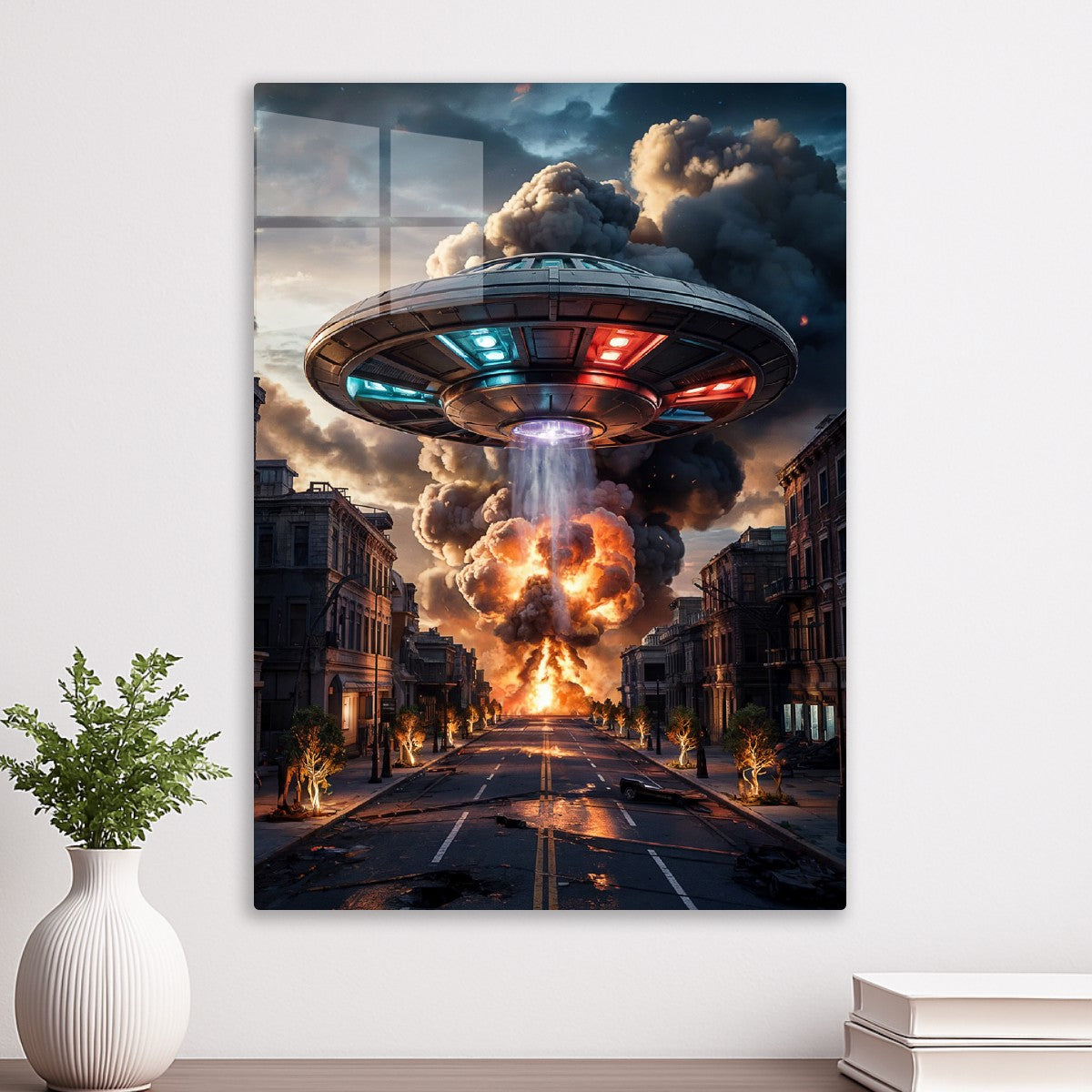 Surreal Apocalyptic City UFO