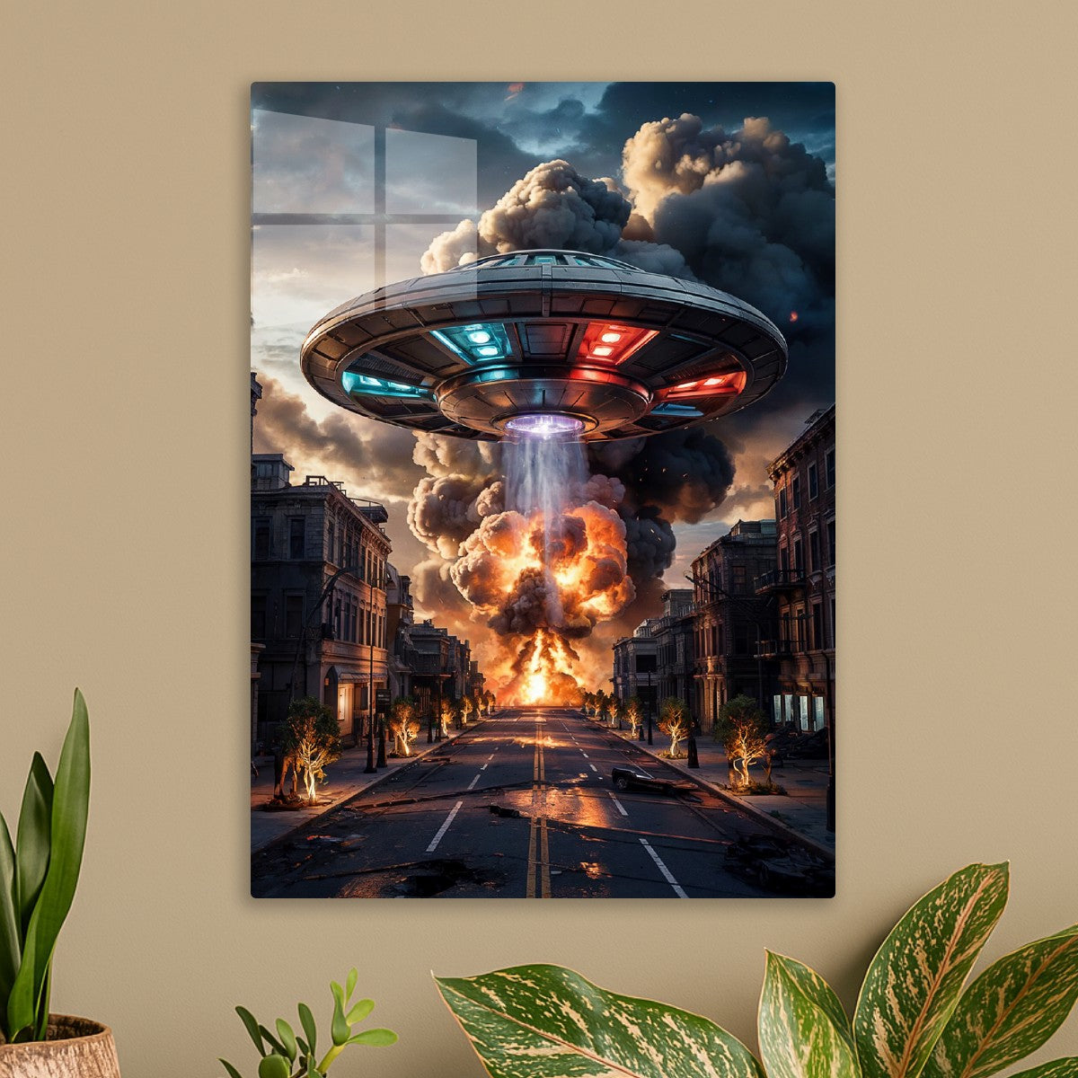 Surreal Apocalyptic City UFO