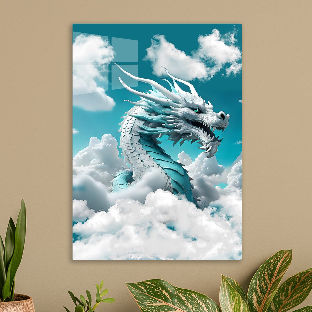 Fantasy White Dragon