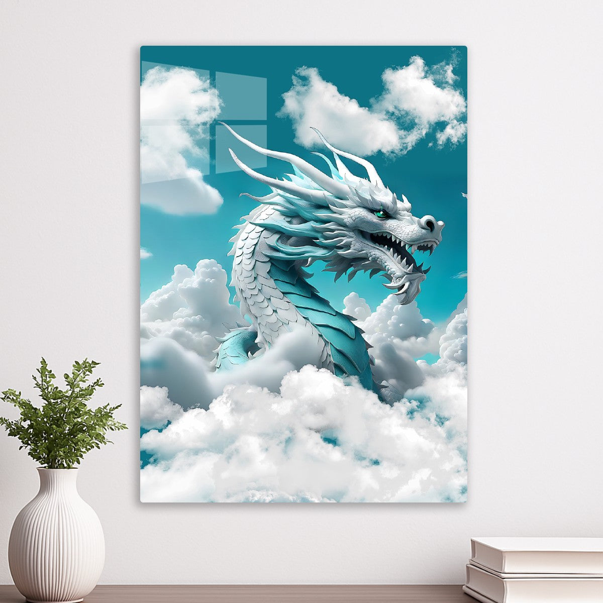 Fantasy White Dragon