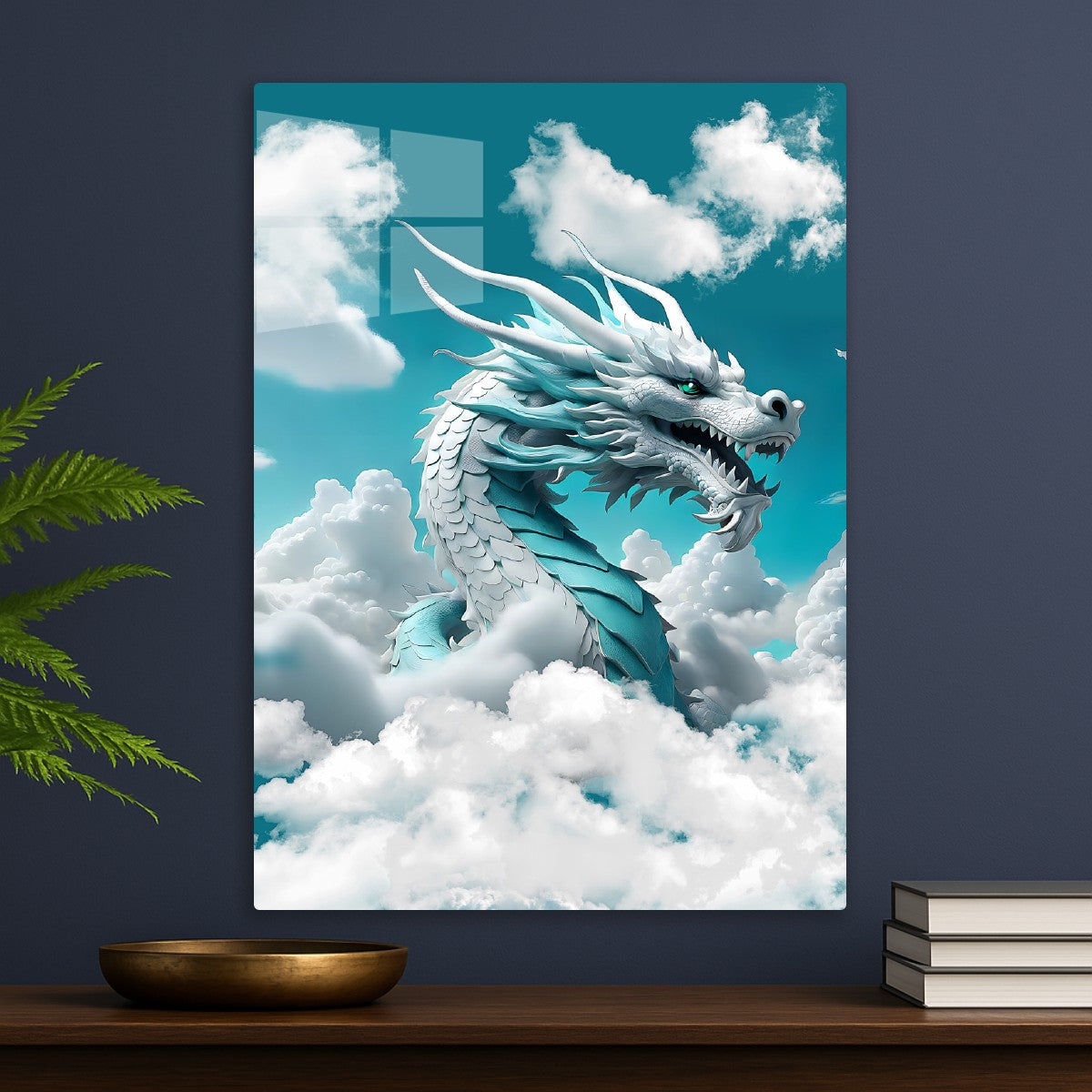 Fantasy White Dragon