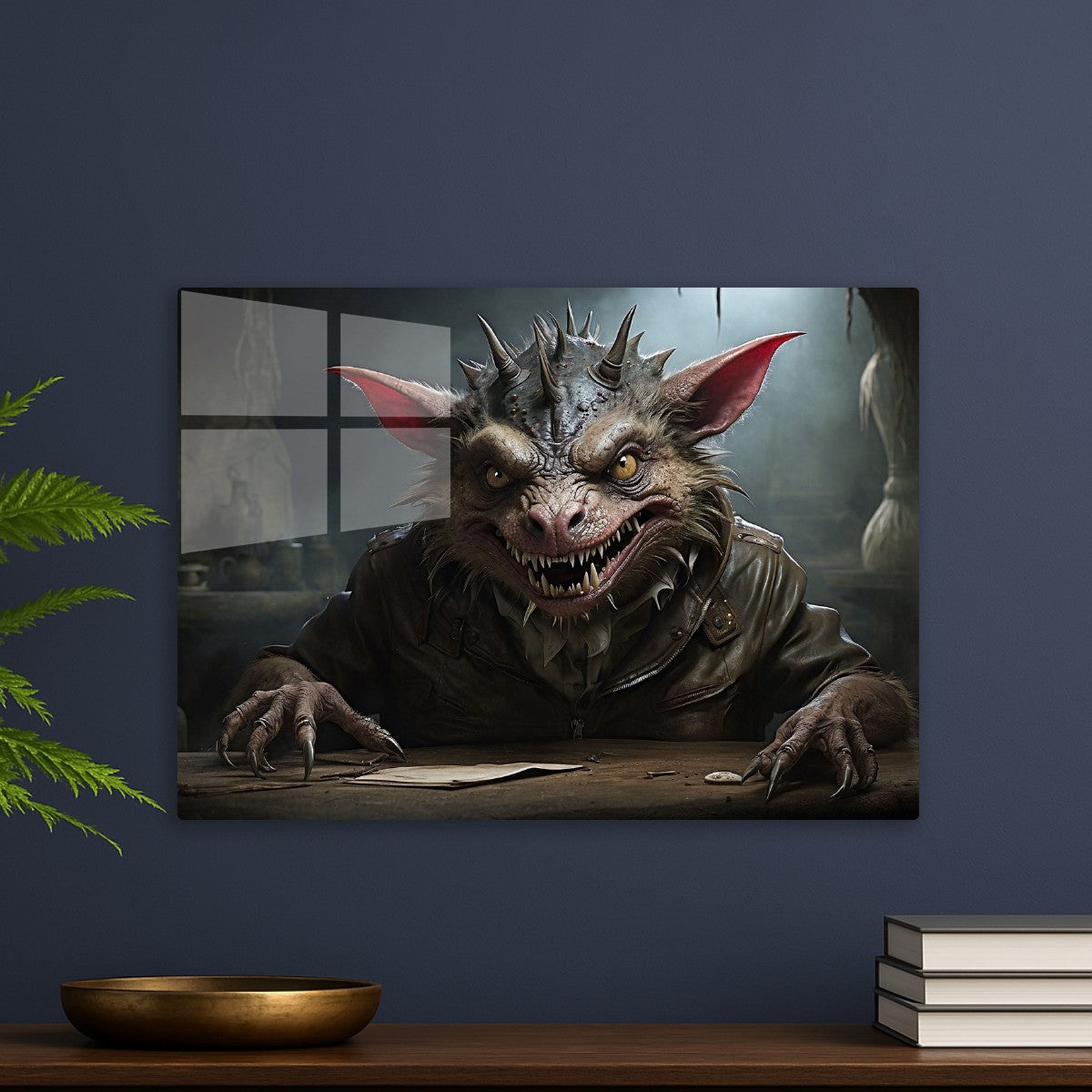 chupacabra wearing a jacket 