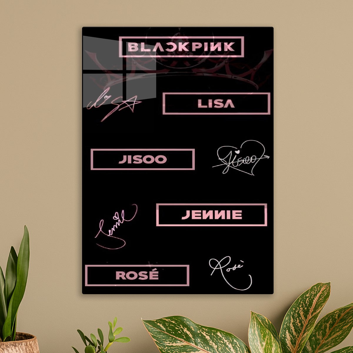 black pink signature