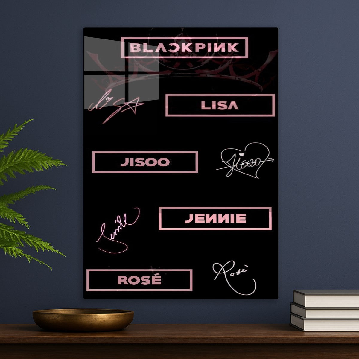 black pink signature
