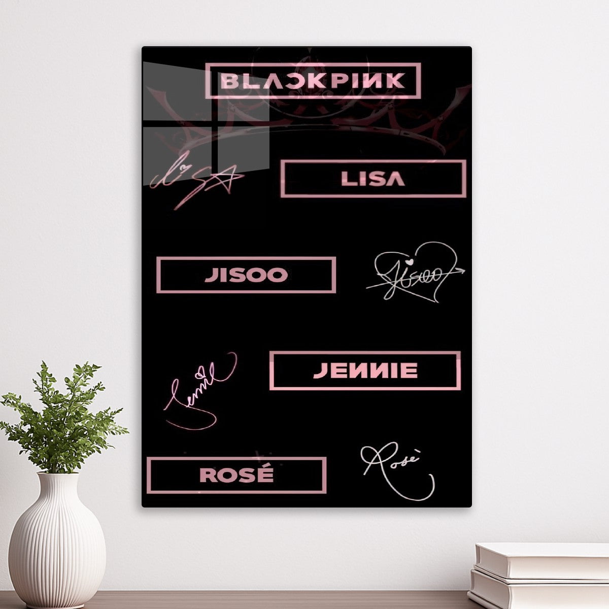 black pink signature