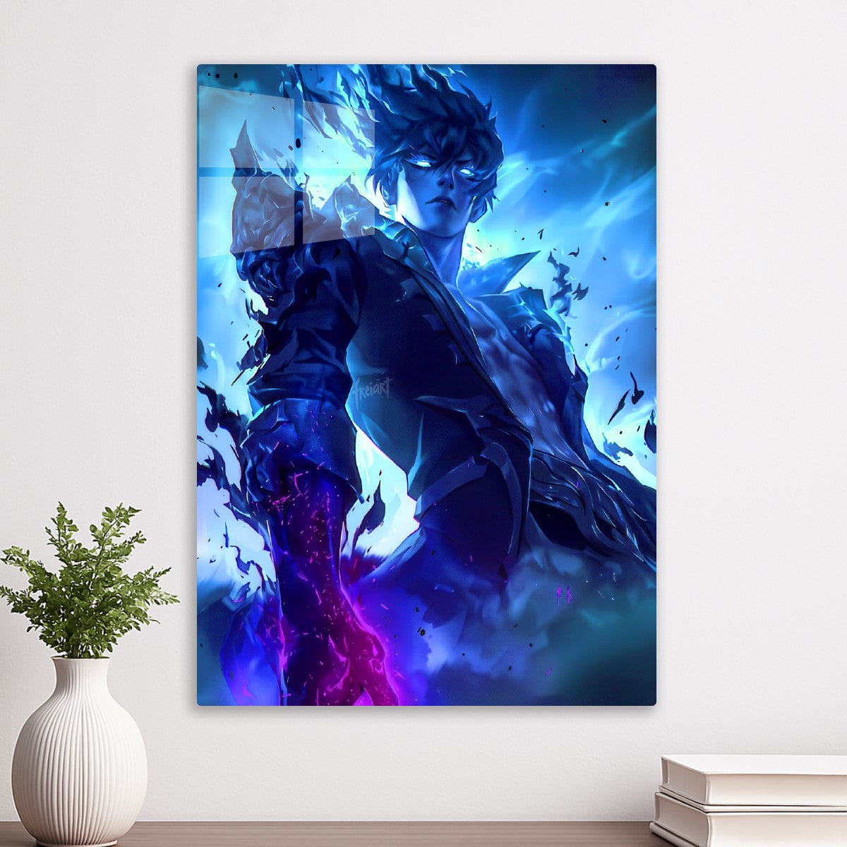 Blue Flame Anime Character