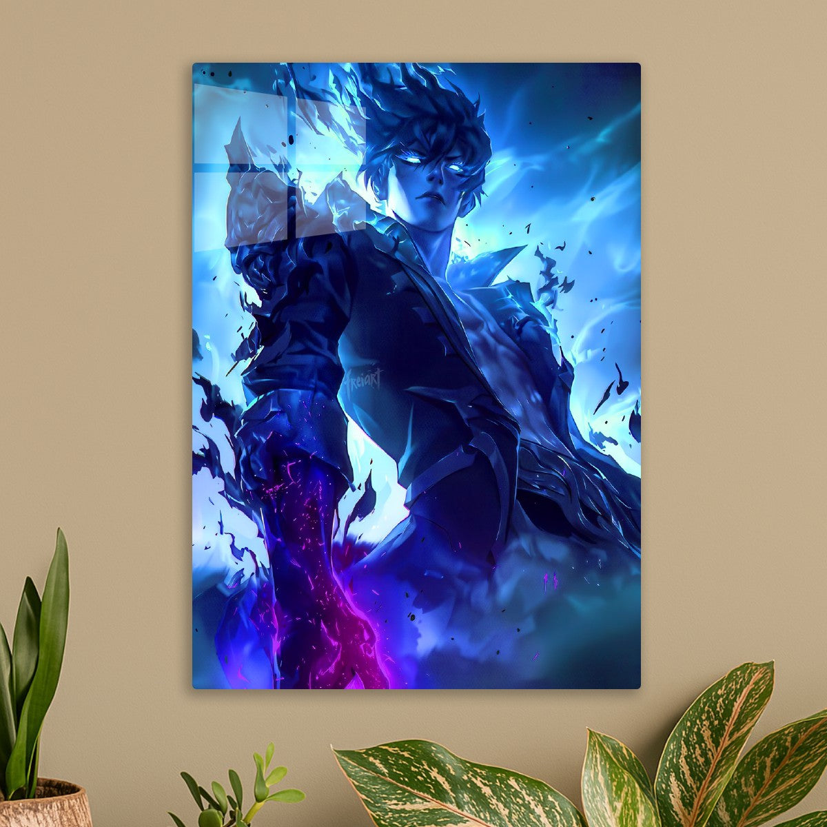 Blue Flame Anime Character