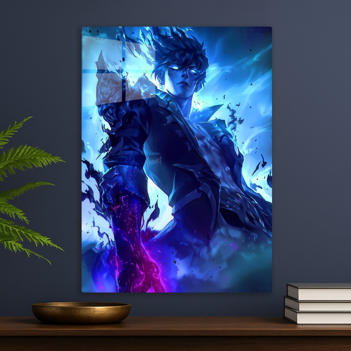 Blue Flame Anime Character