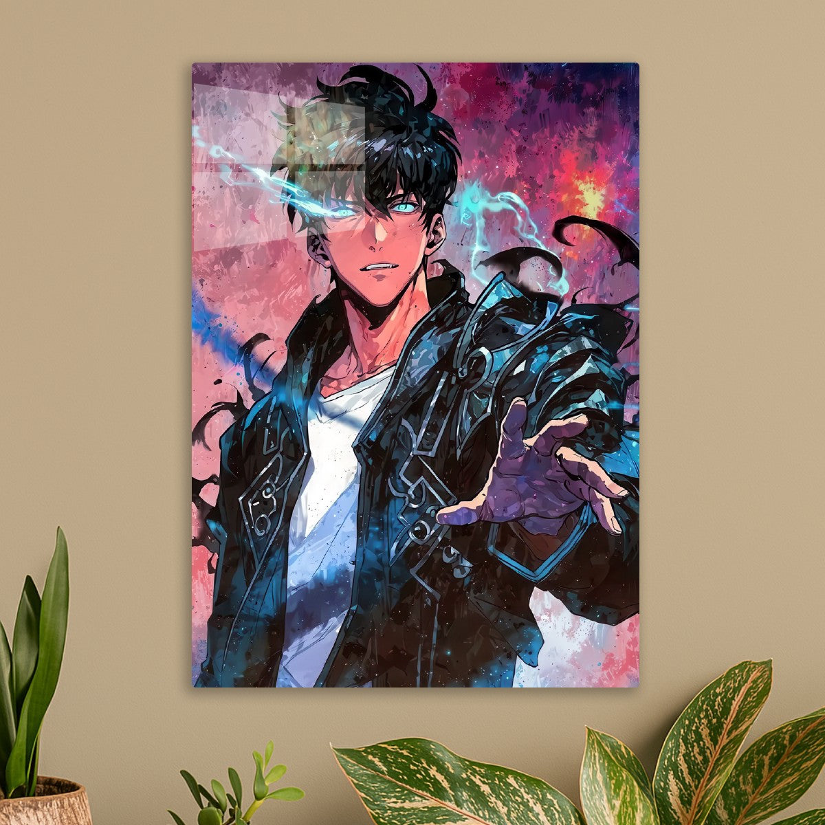 Anime Male Character with Blue