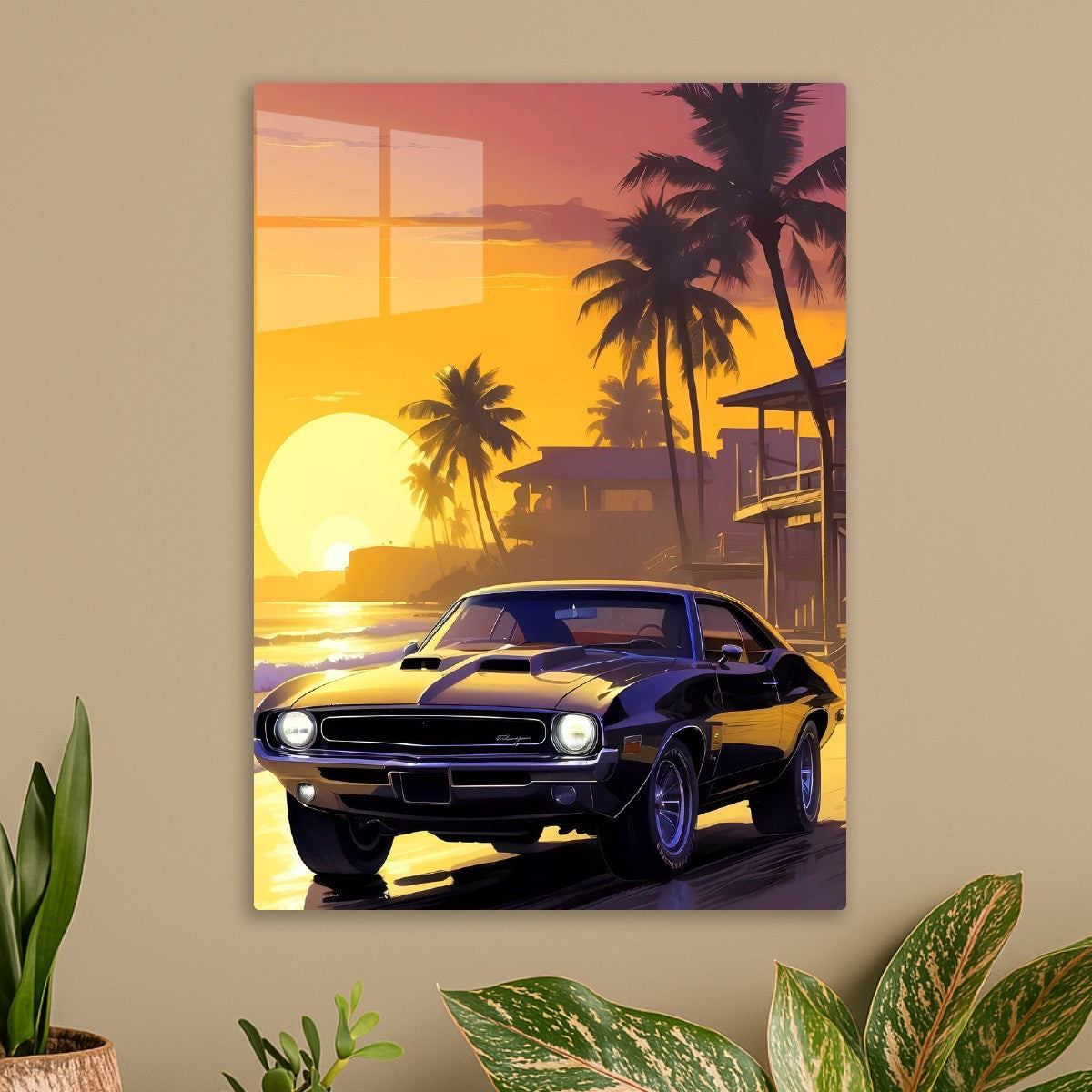 Sunset Muscle Car