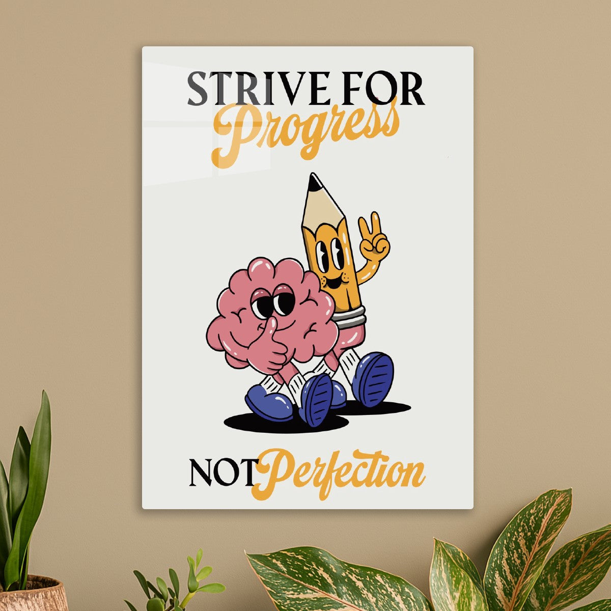 Strive for Progress Cartoon