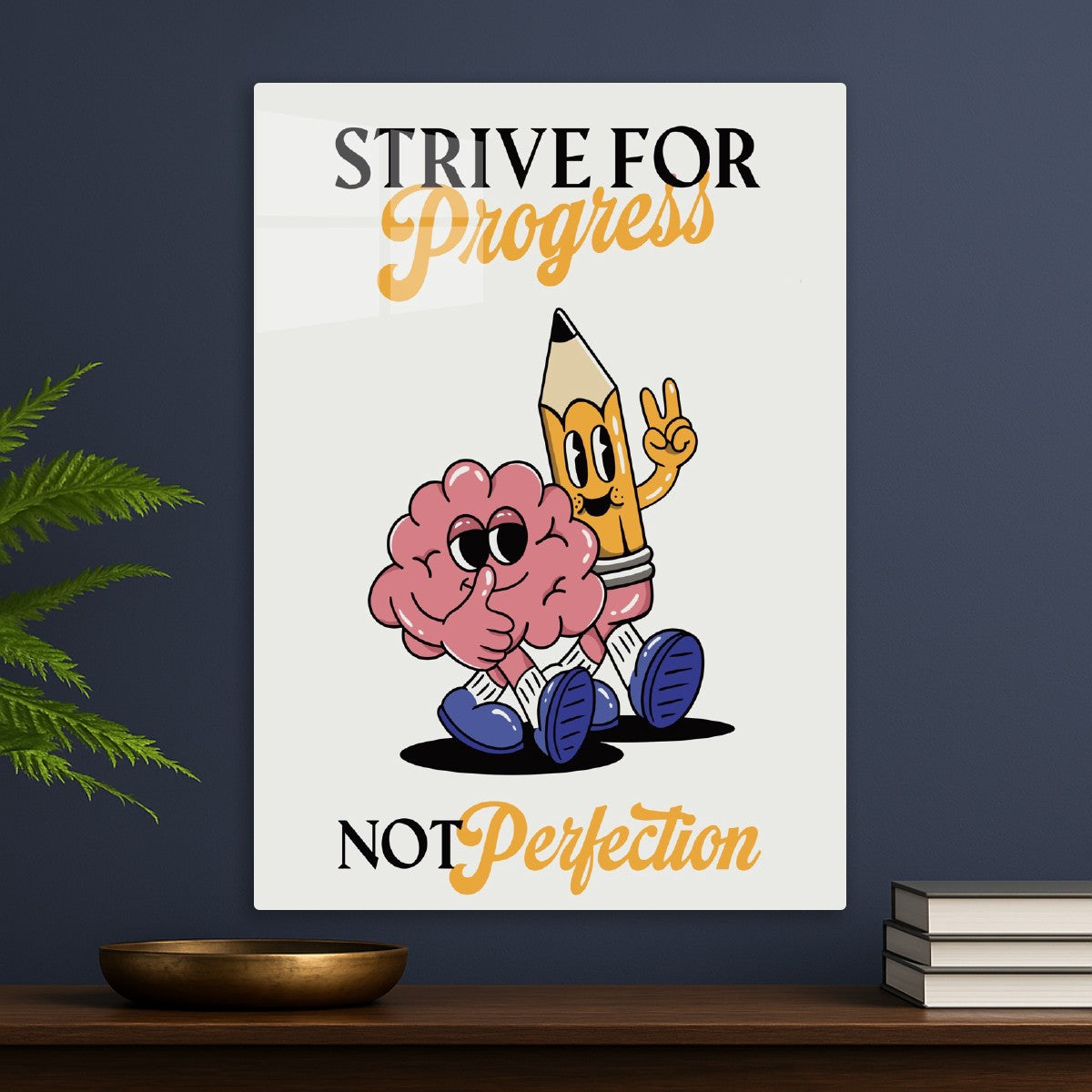 Strive for Progress Cartoon