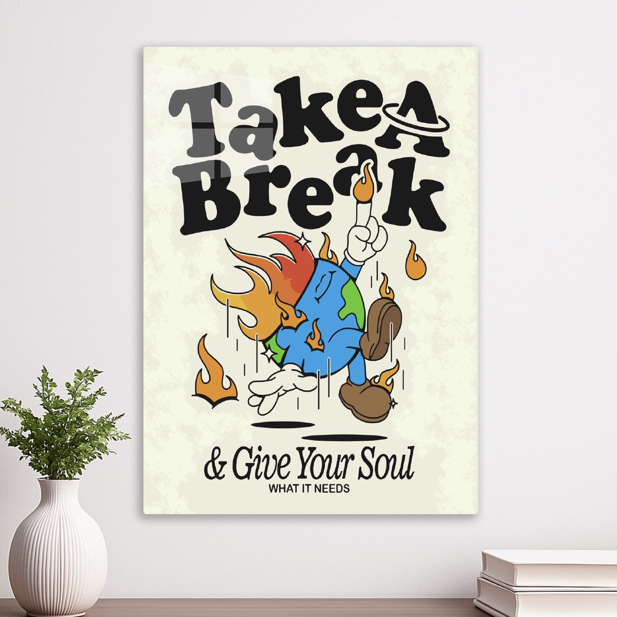 Take a Break Earth Cartoon