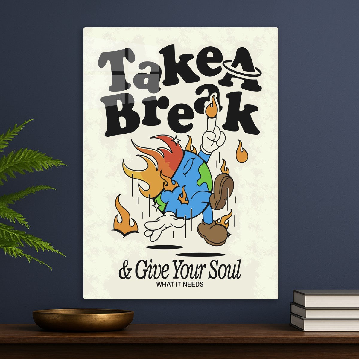 Take a Break Earth Cartoon