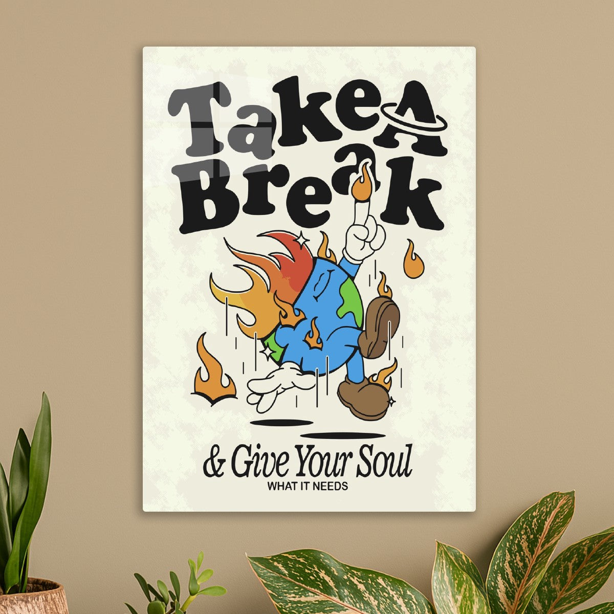 Take a Break Earth Cartoon