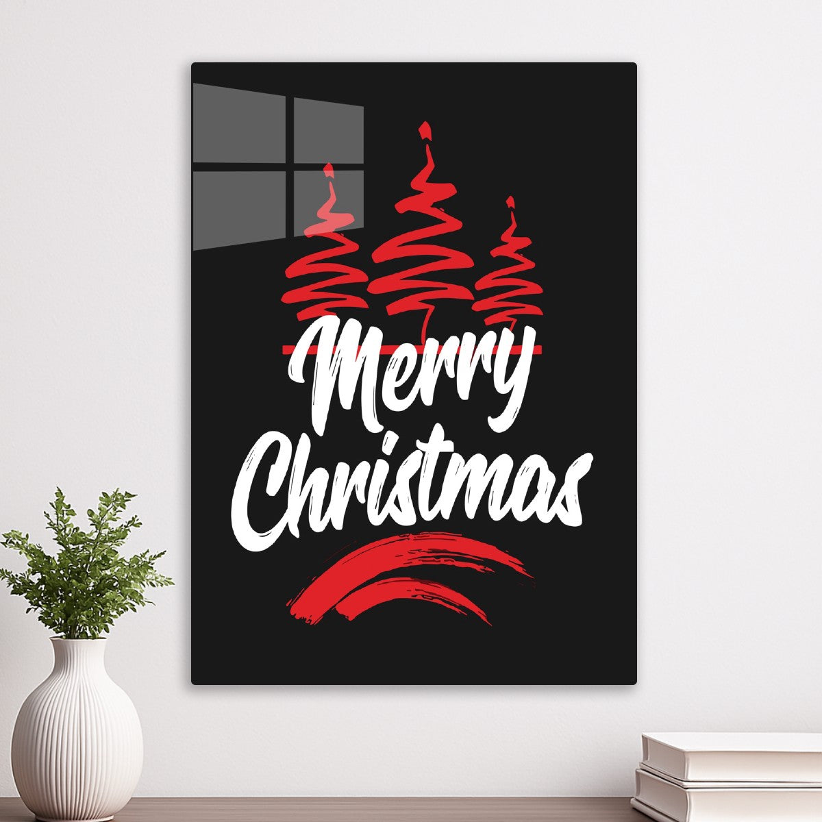 Merry Christmas Tree Art