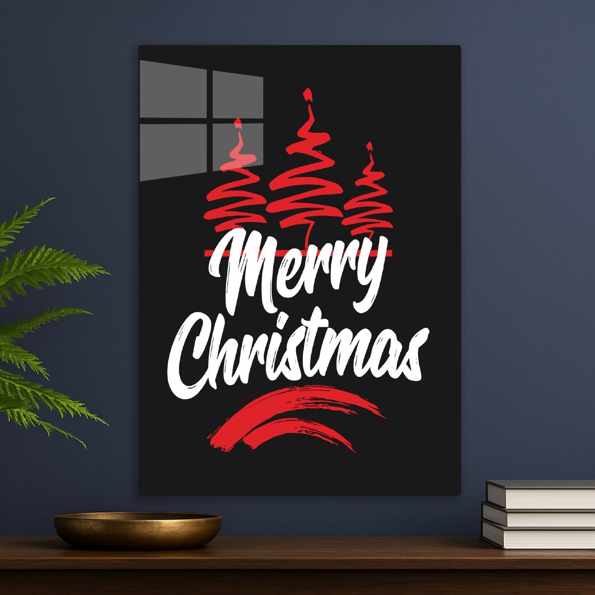 Merry Christmas Tree Art