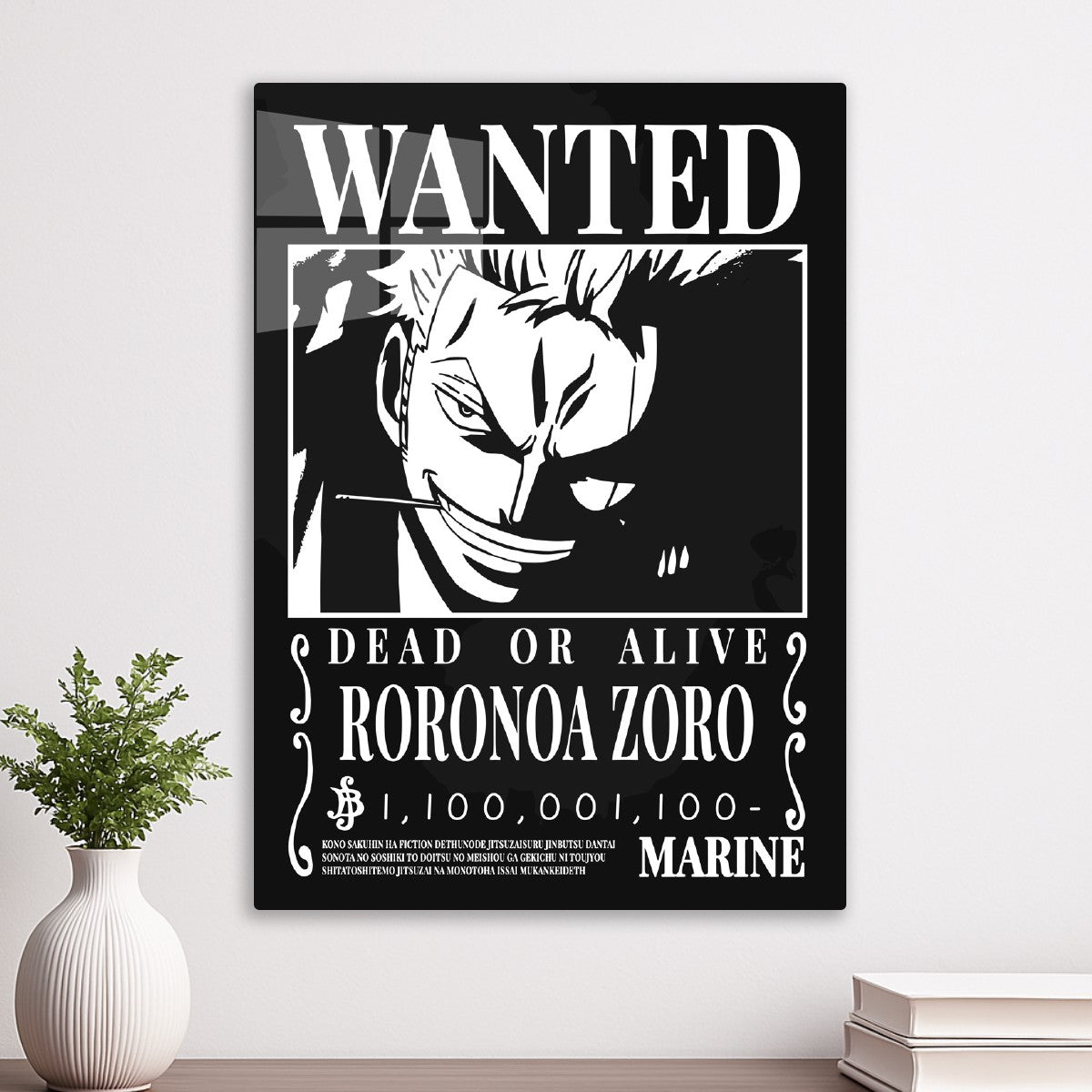 Black Wanted Roronoa Zoro