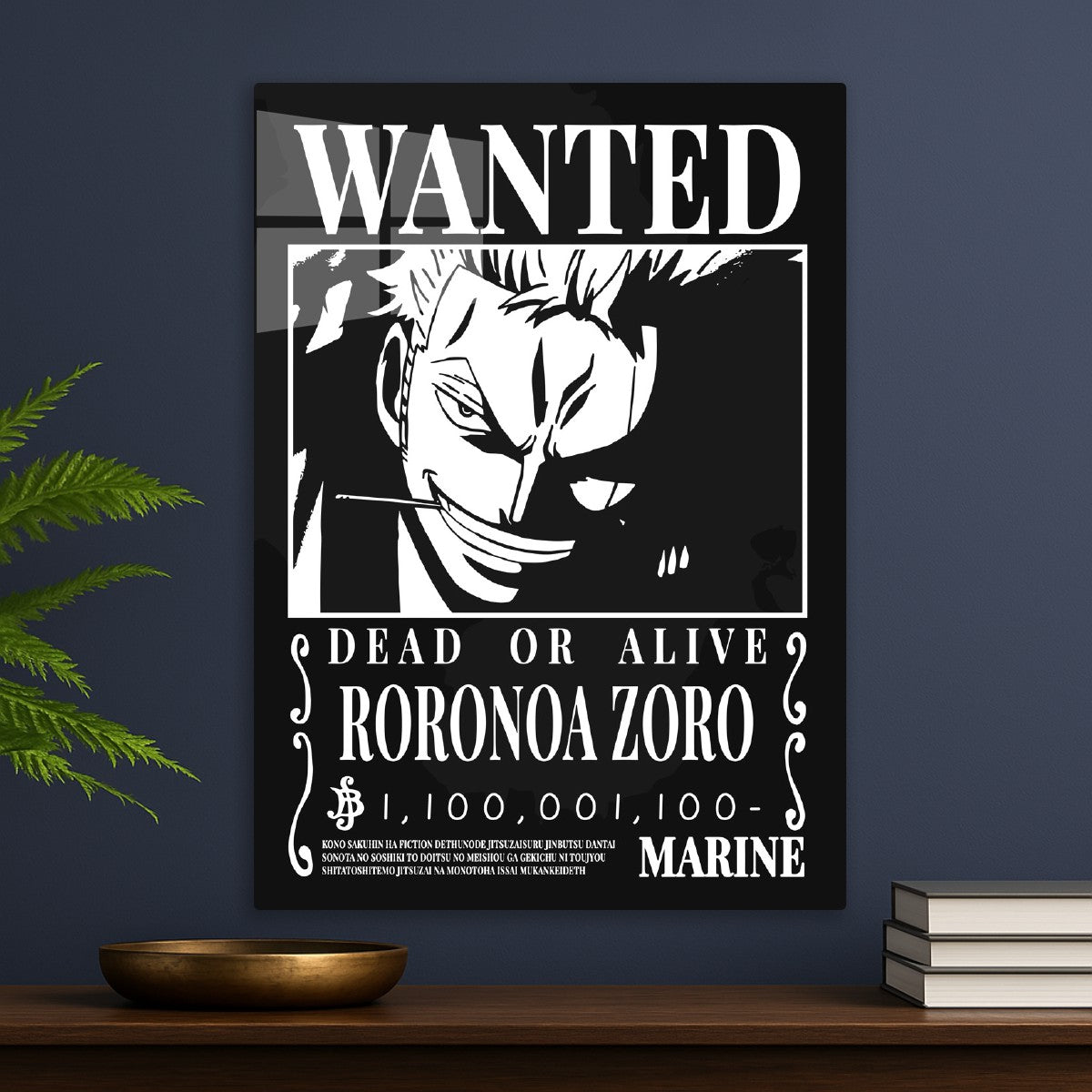 Black Wanted Roronoa Zoro