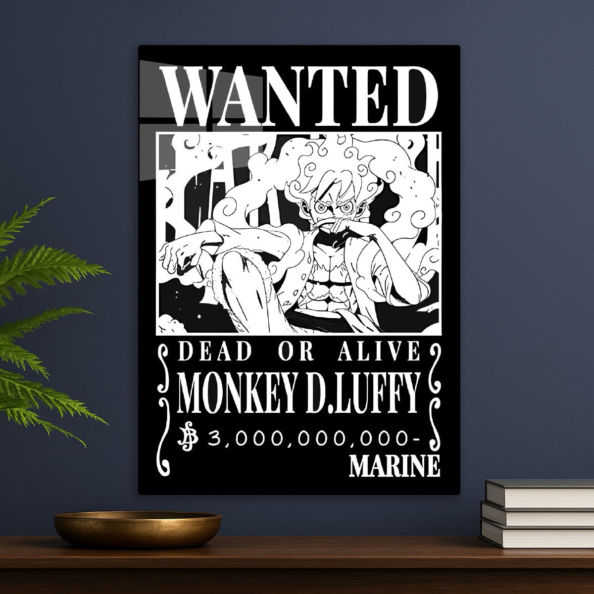 Black Wanted Monkey D luffy