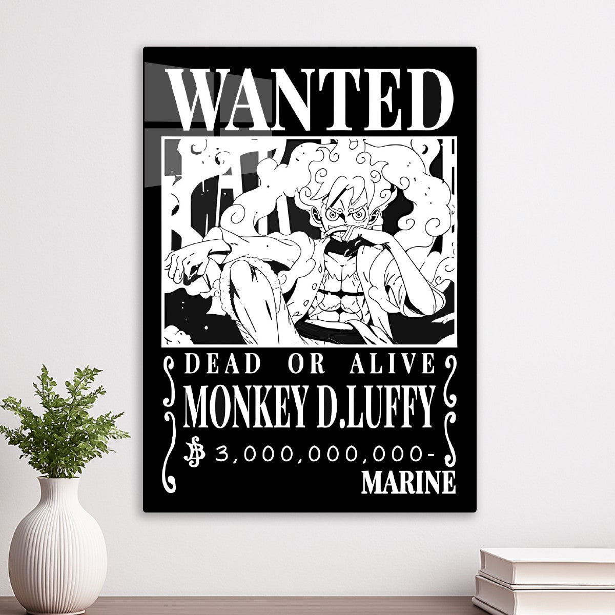 Black Wanted Monkey D luffy