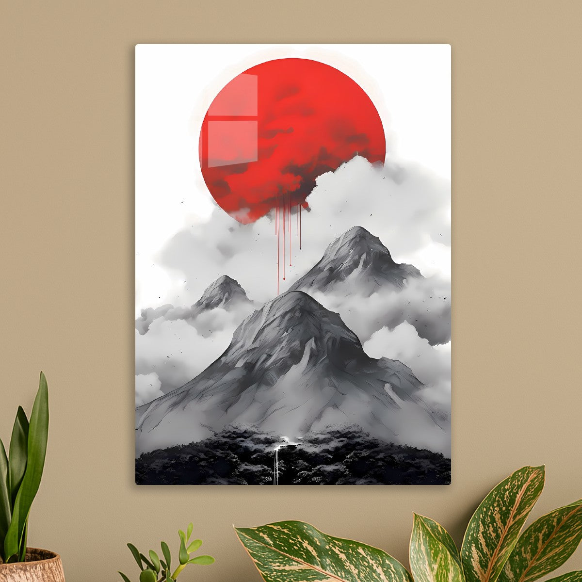 Red Moon Over Misty Mountains