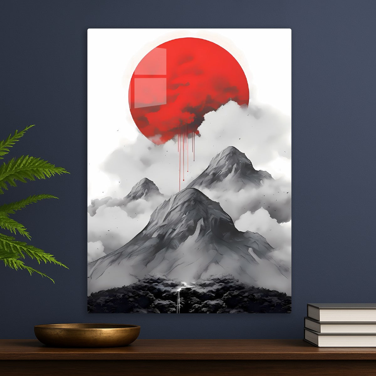 Red Moon Over Misty Mountains