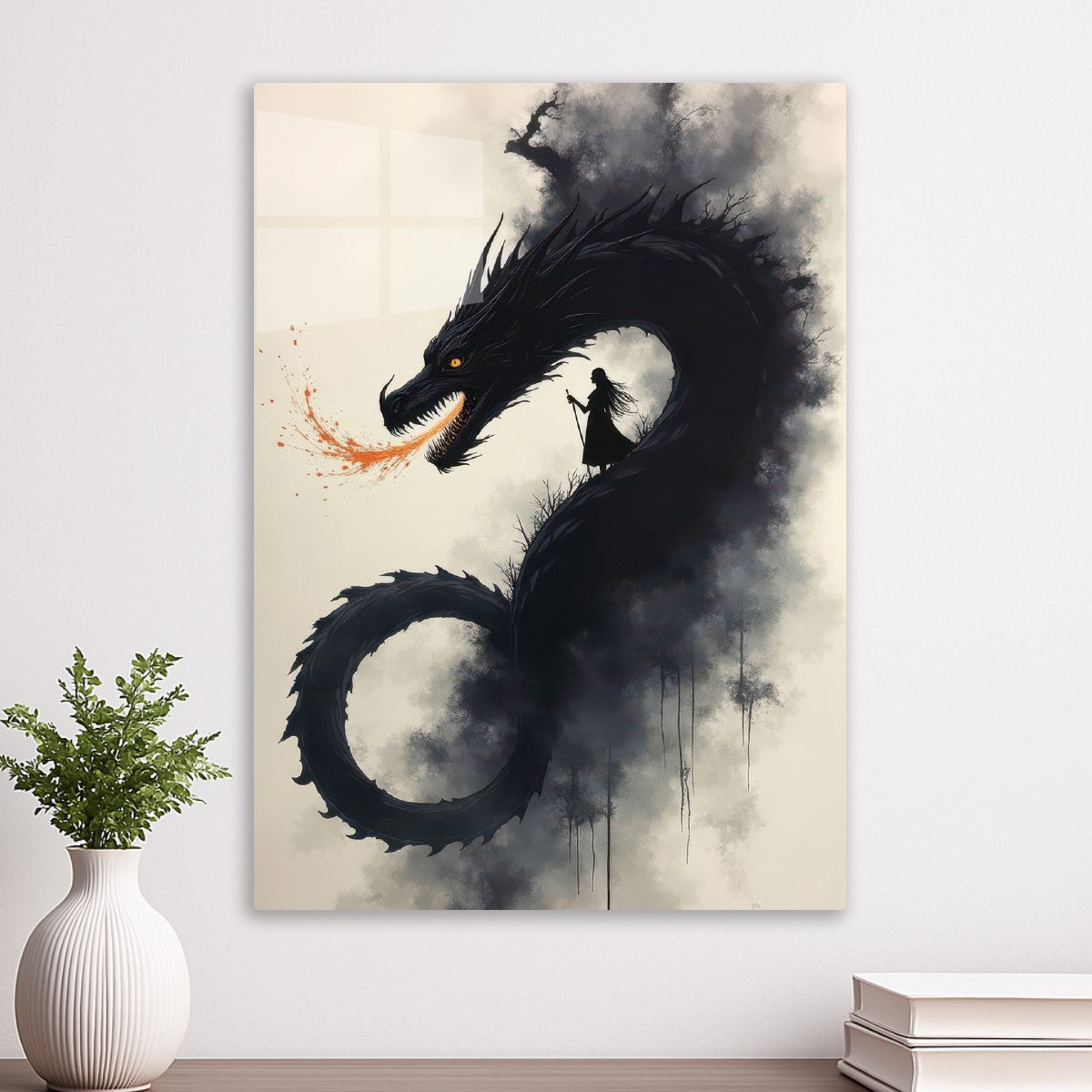 samurai and dragon