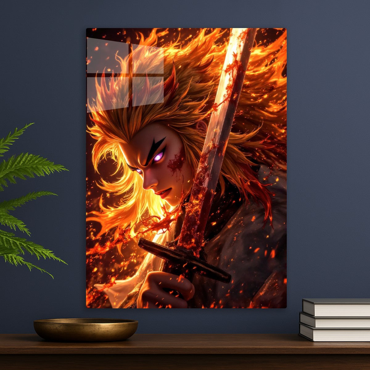 Man sword Flames