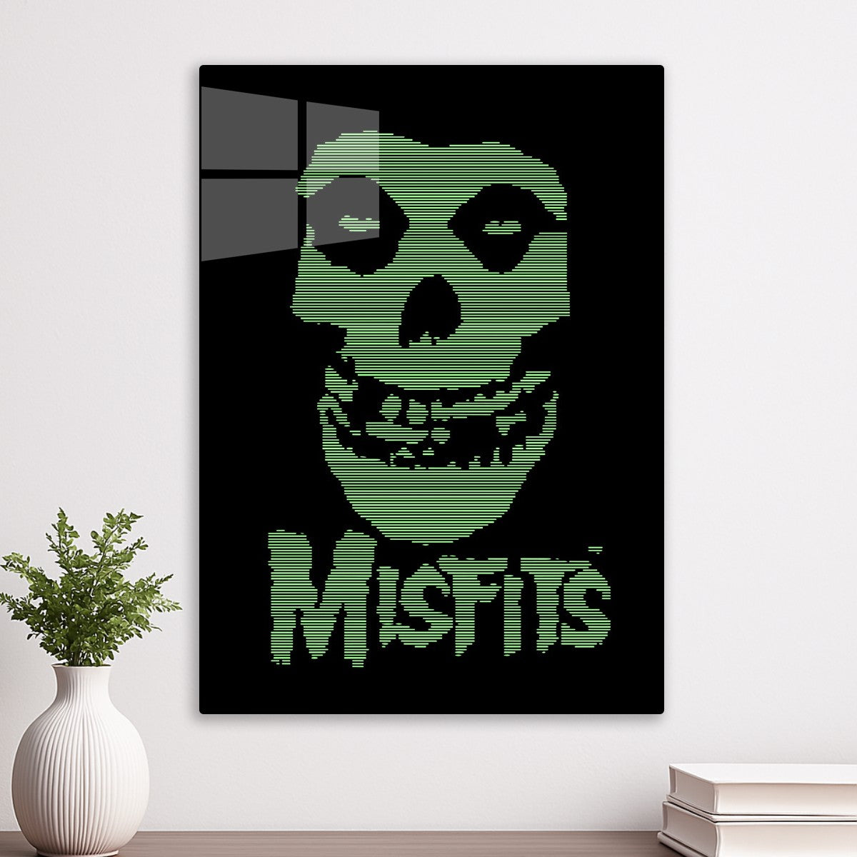 Misfits Fiend Skull Green