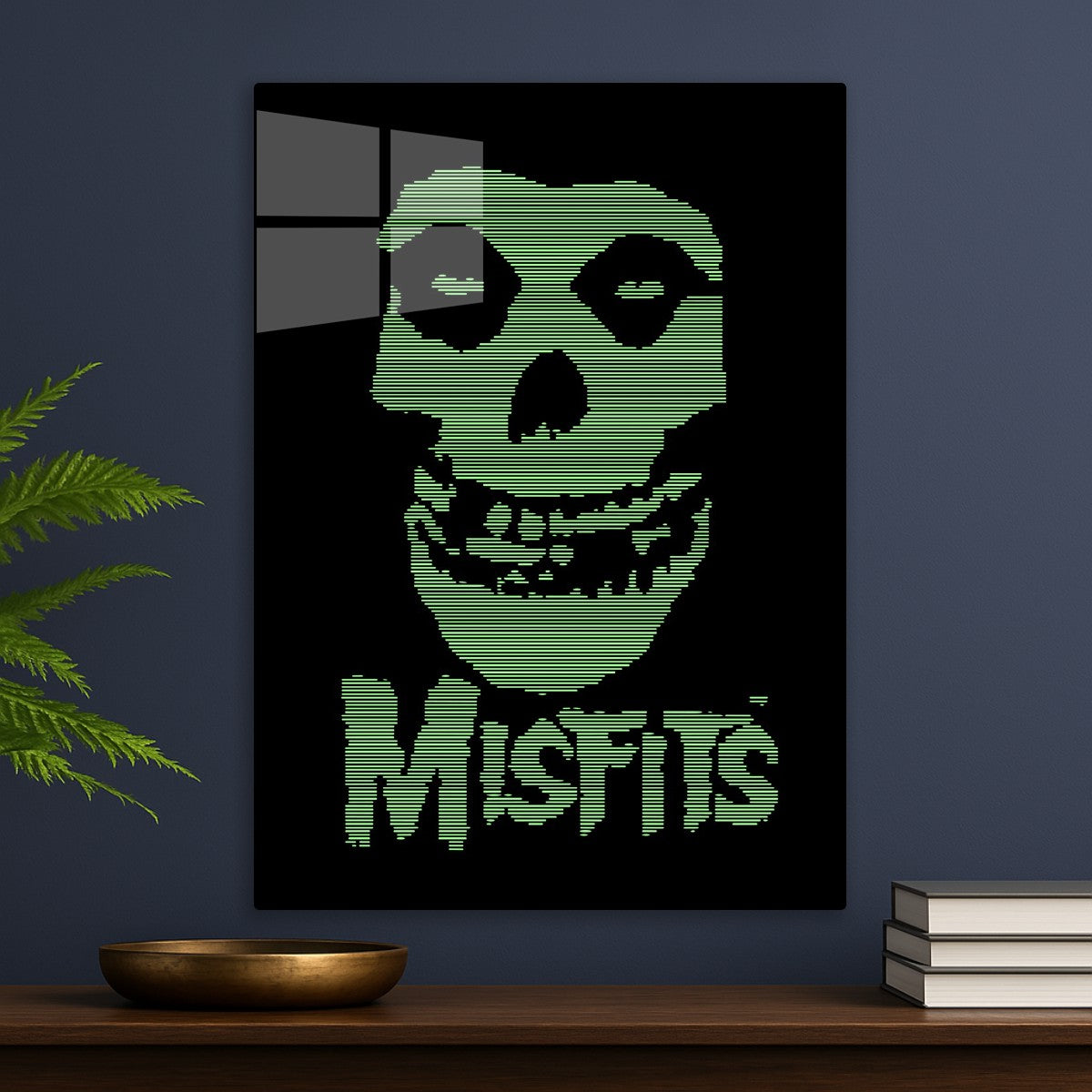 Misfits Fiend Skull Green