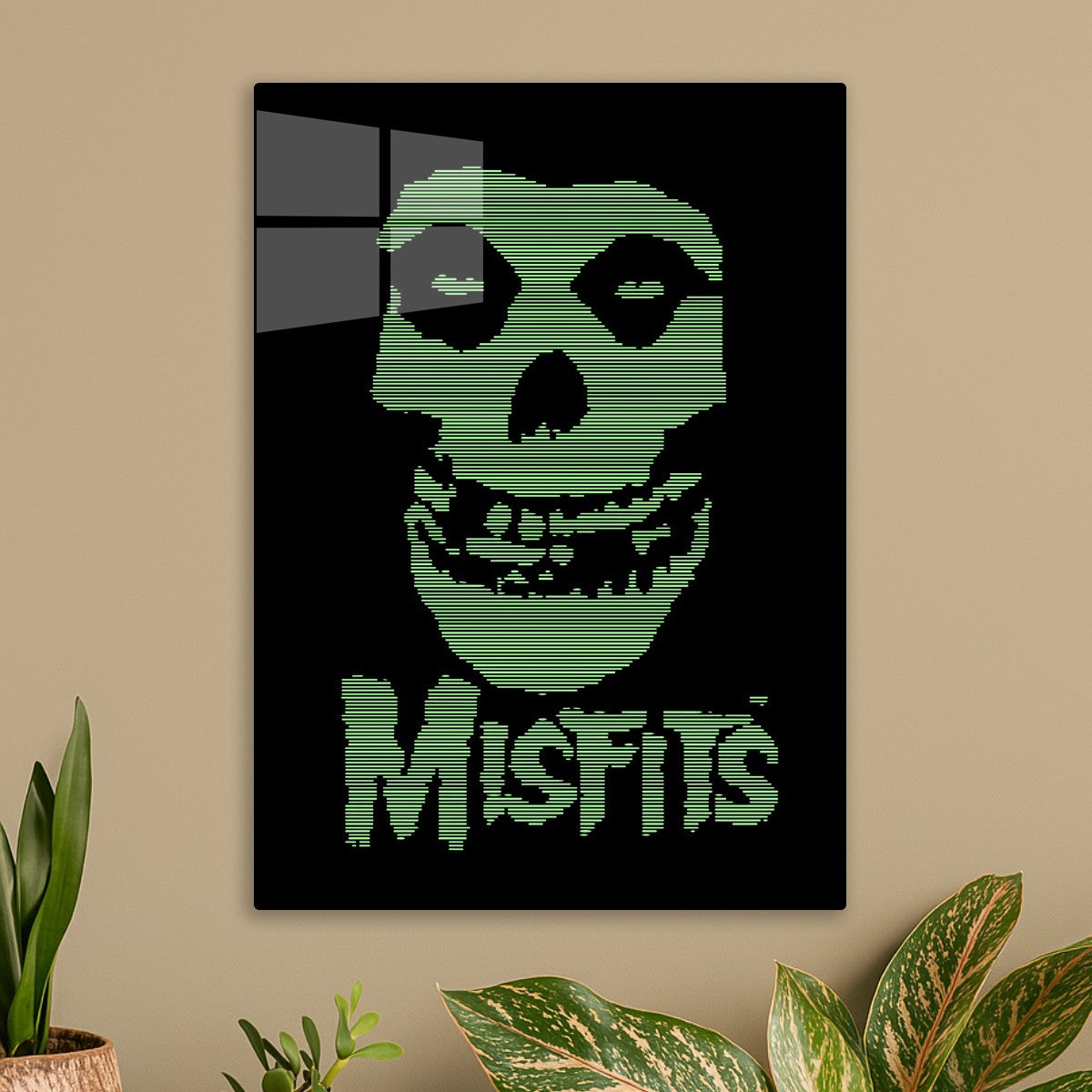 Misfits Fiend Skull Green