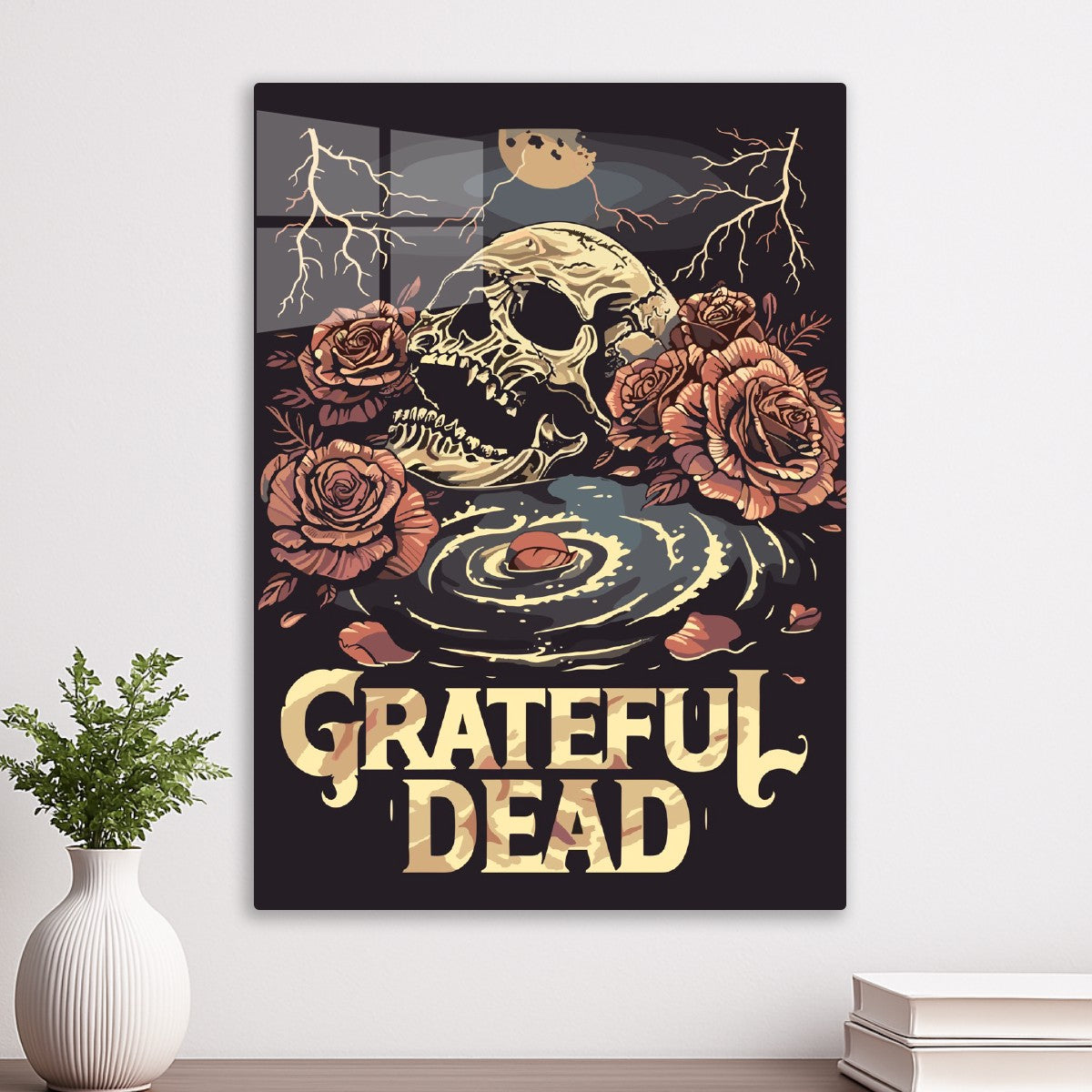 Grateful Dead Skull Roses