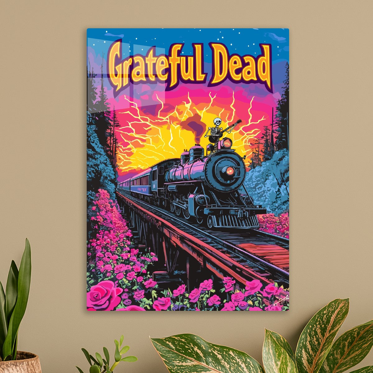 Grateful Dead Train Poster