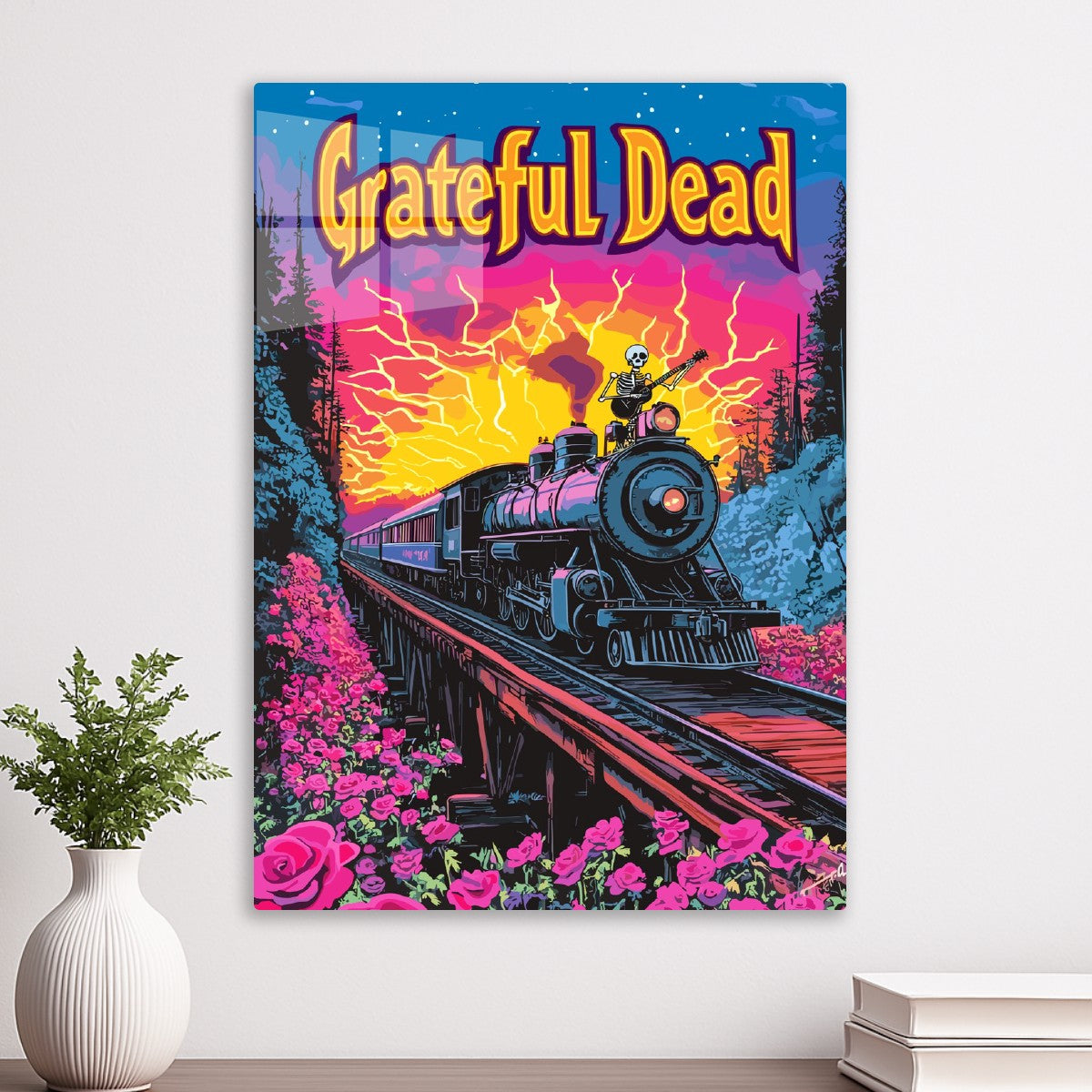Grateful Dead Train Poster