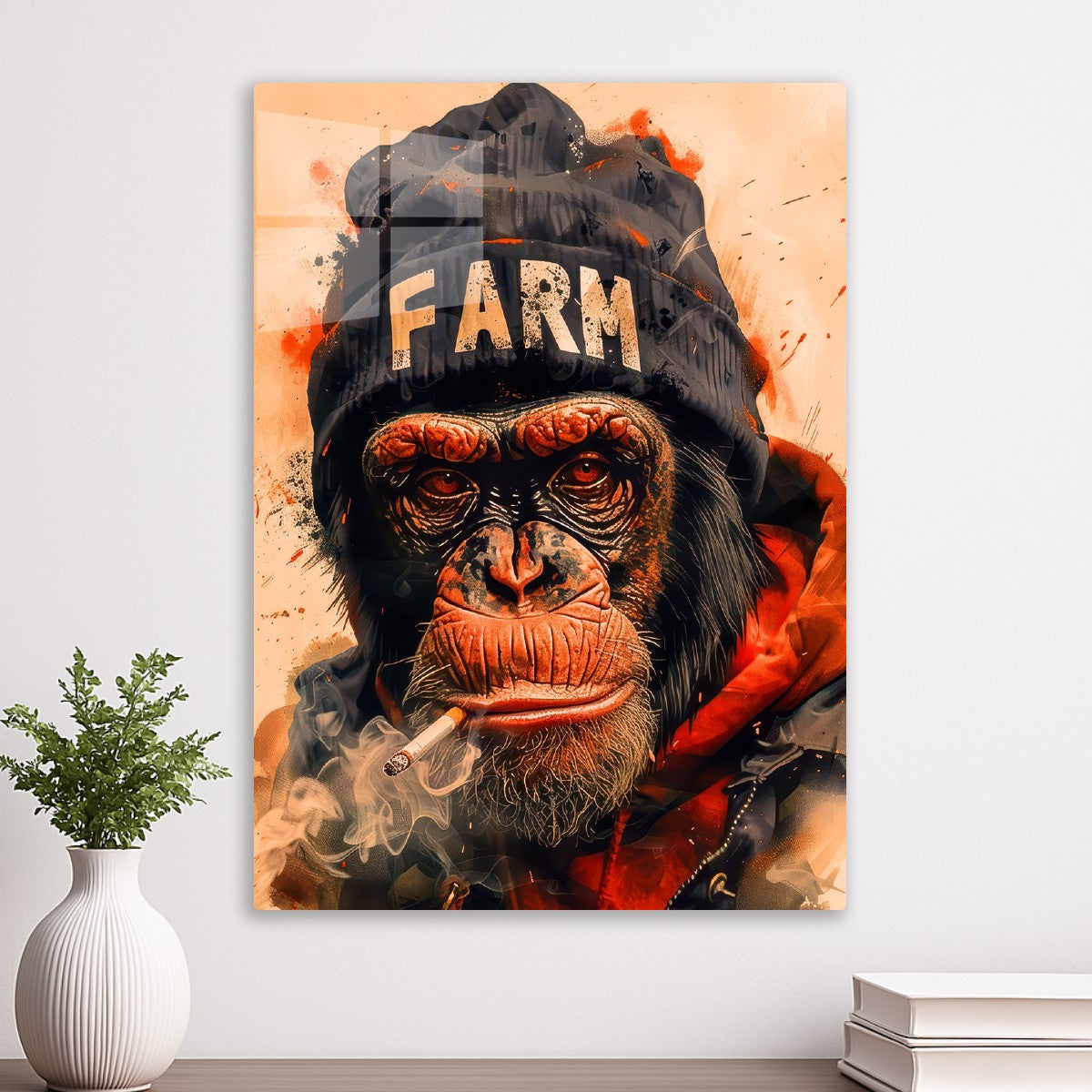 smoking monkey
