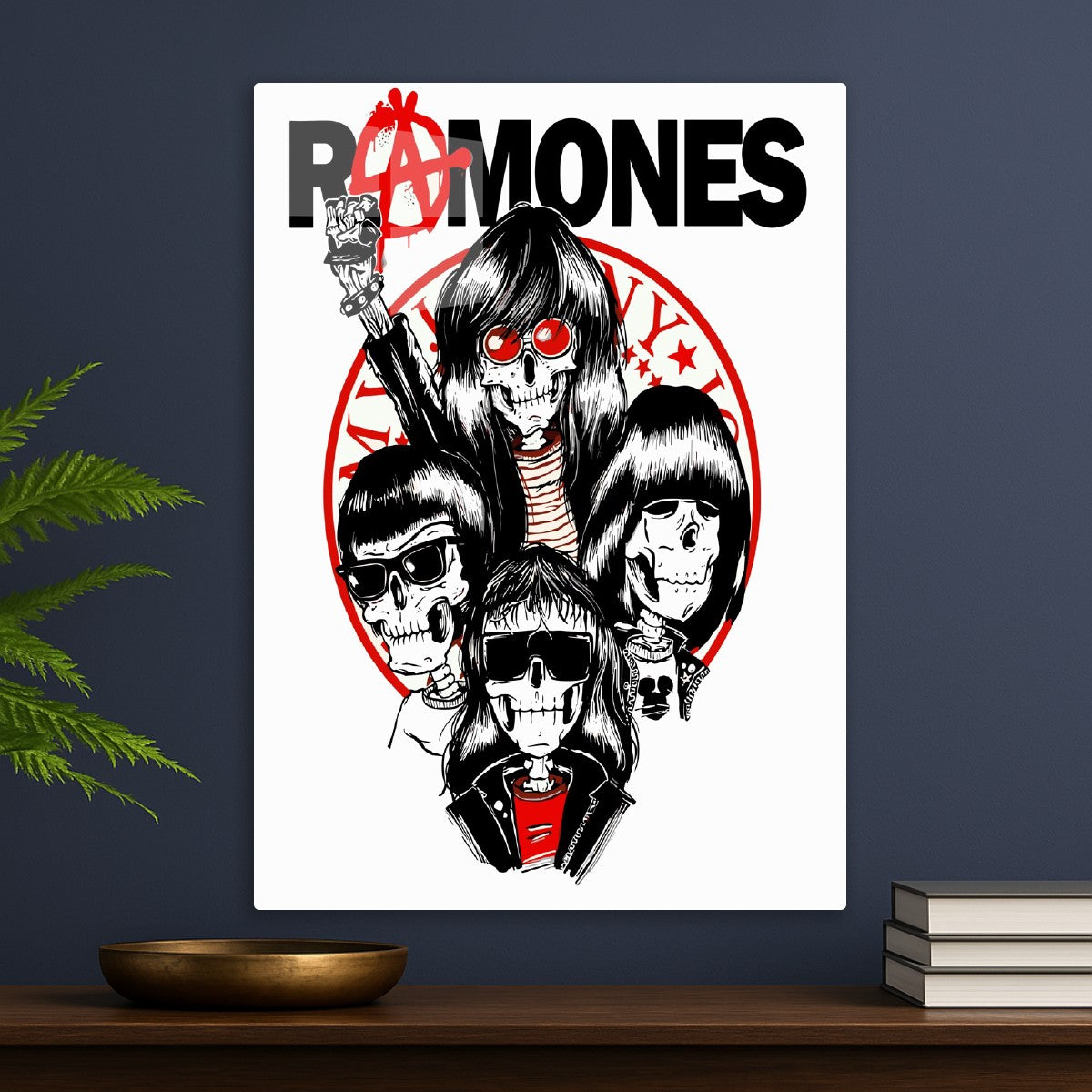 Ramones Band Skeleton Punk