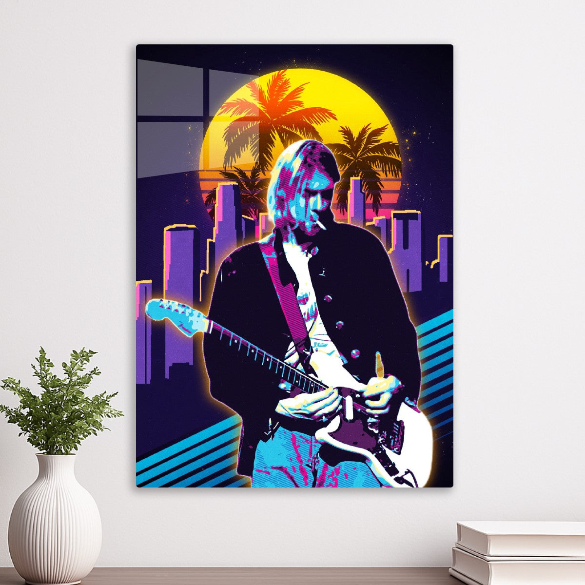 Kurt Cobain Nirvana Retro 80s