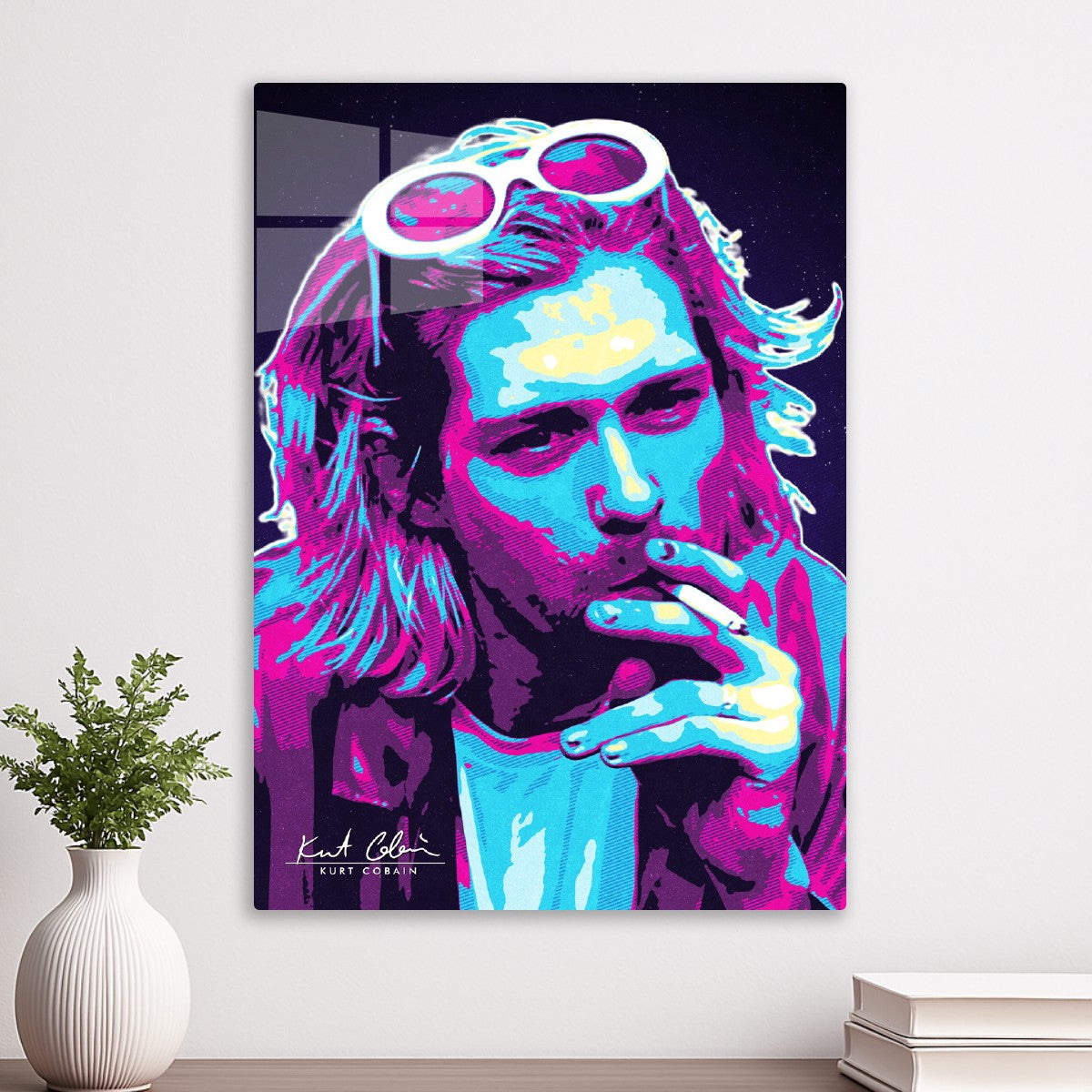 Kurt Cobain Nirvana Retro