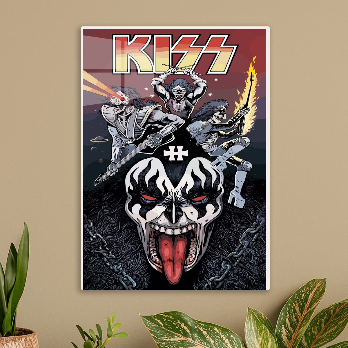 KISS Band Illustration