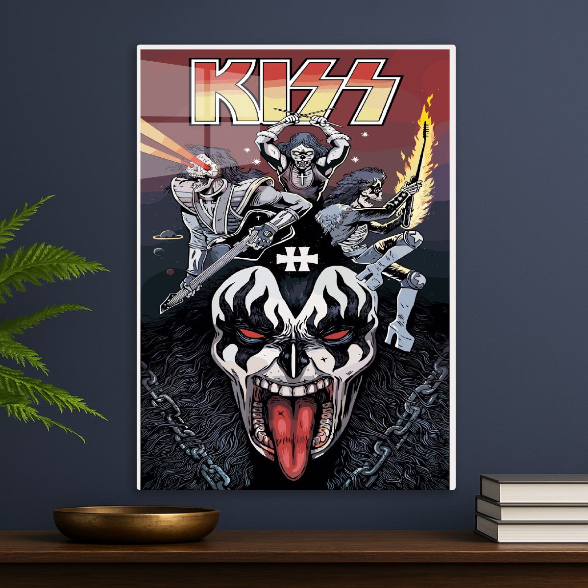 KISS Band Illustration