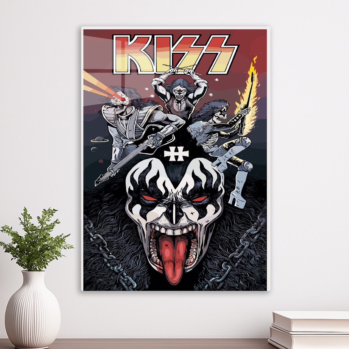 KISS Band Illustration
