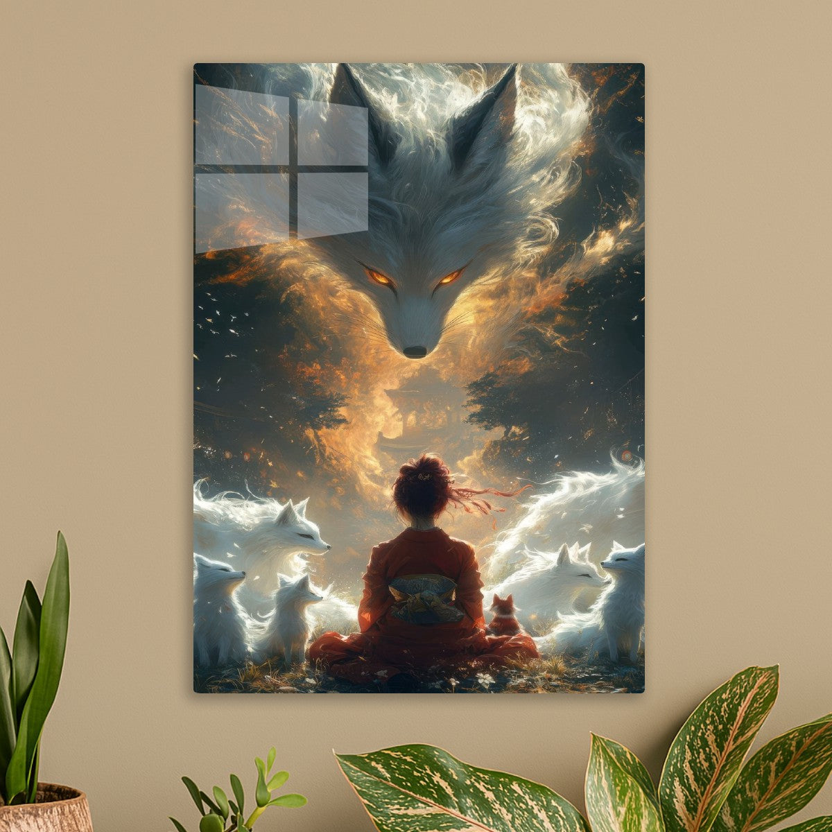 Woman, Foxes, and Spirit Fox