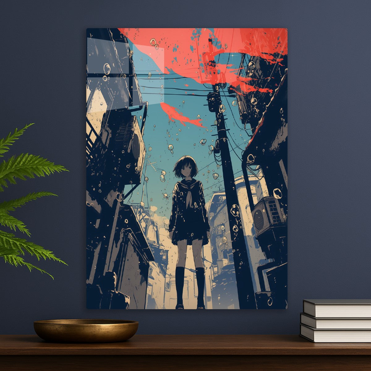 Anime Girl in Urban Setting