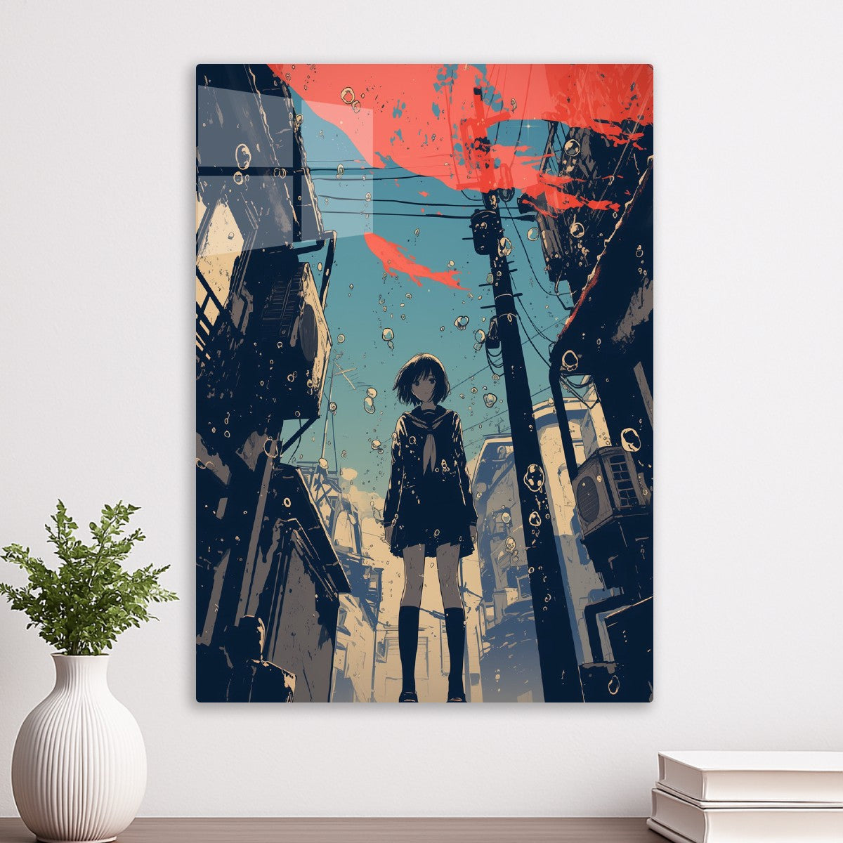 Anime Girl in Urban Setting