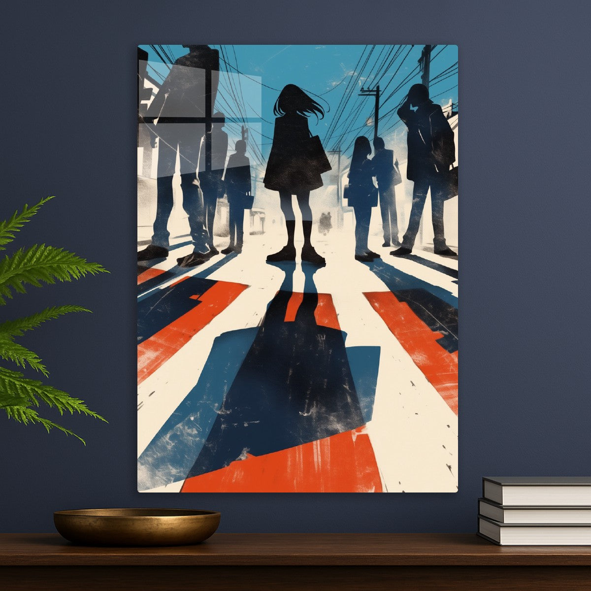 Cityscape with Silhouetted