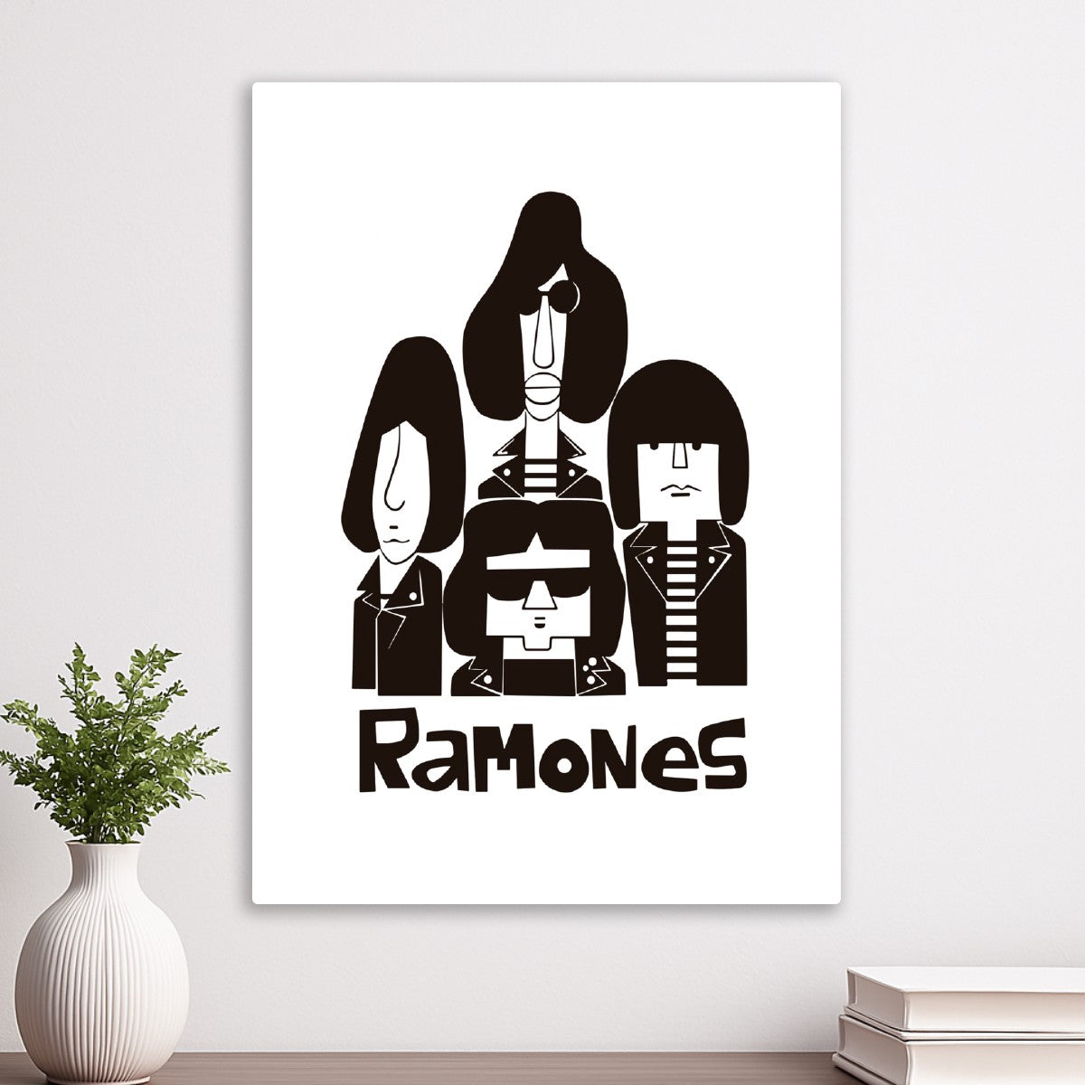 Ramones Band Black and White