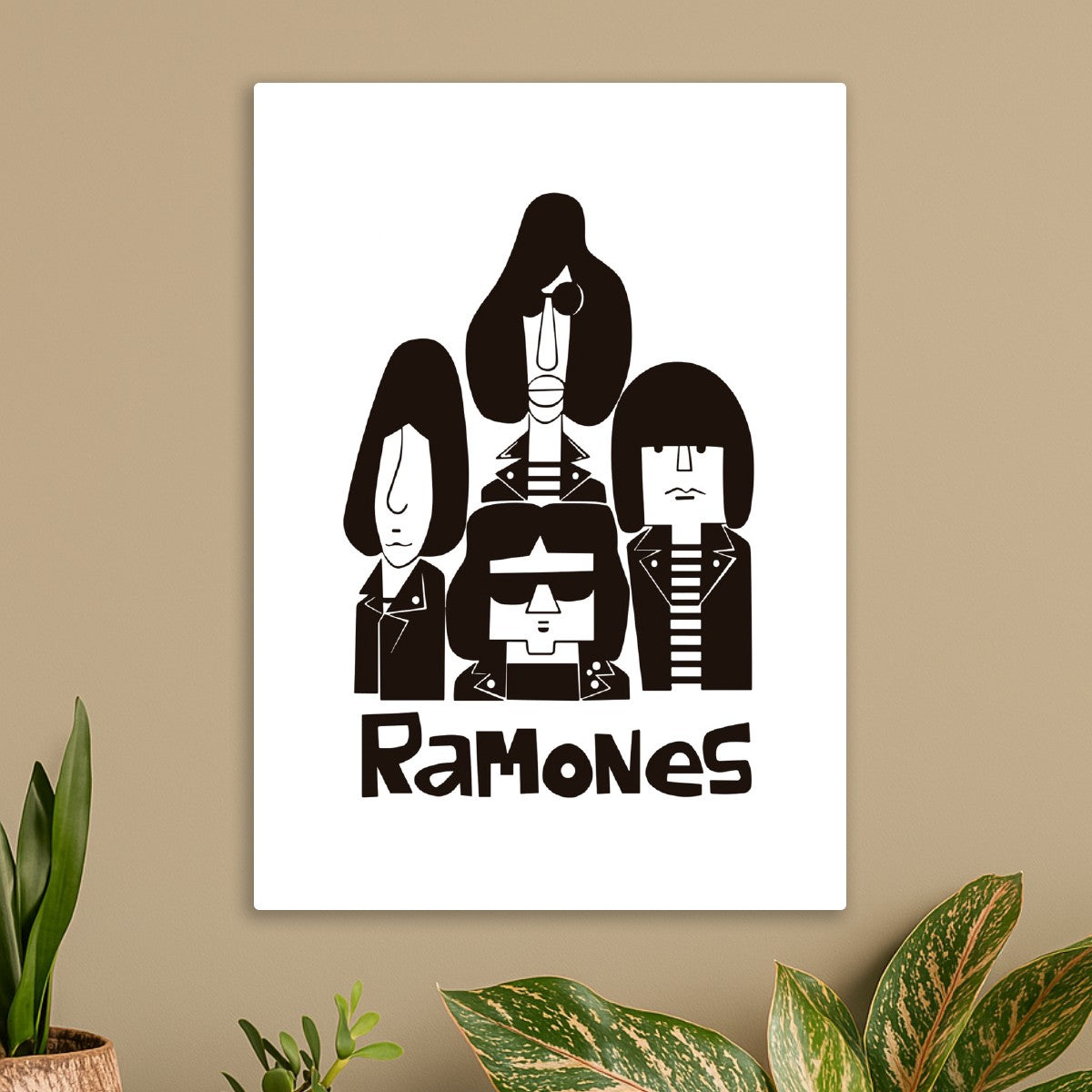 Ramones Band Black and White