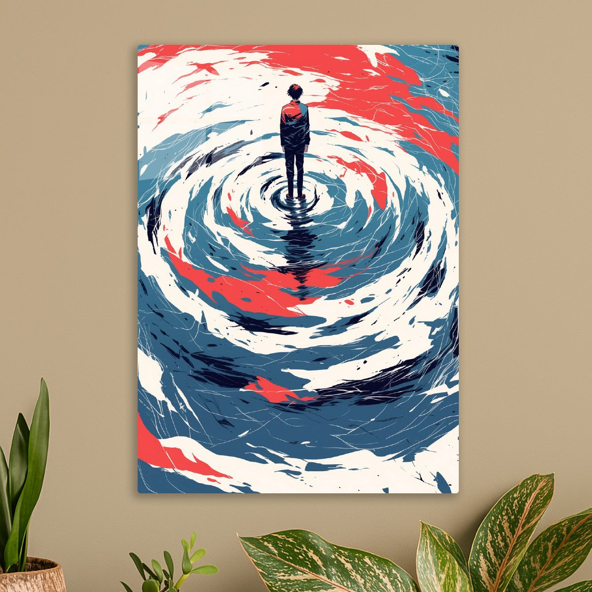 Abstract Figure in Swirling